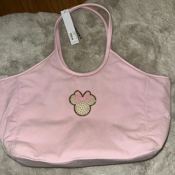NWT Stoney Clover Lane Pink Scoop Tote Bag